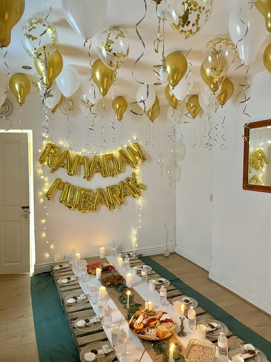 the cutest iftar setup by my friend ✨