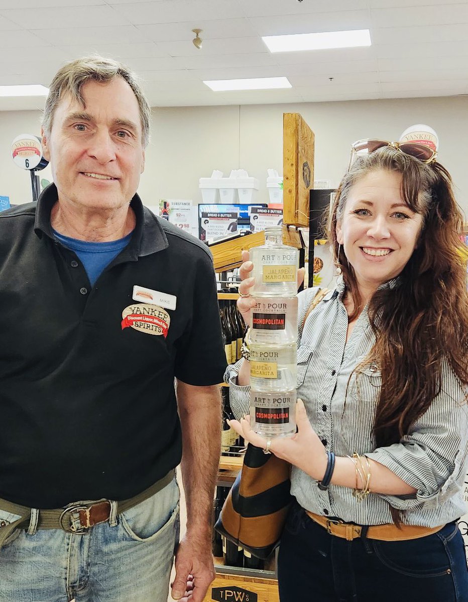 We had a blast chatting with these fabulous peeps in Swansea, MA! Only three more bottles left in stock - definitely headed for another sold out tasting!!! Thanks for the love 🍻

 <a href="/YankeeSpirits/">Yankee Spirits</a> 

#SwanseaMA
#ArtOfPour #CocktailLovers #CraftCocktails #Mixology  #HappyHour