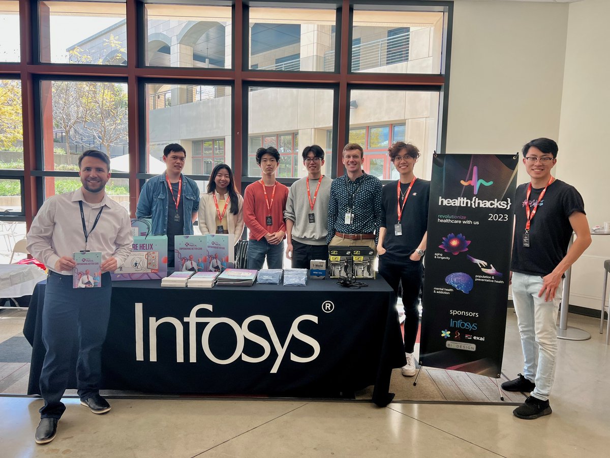 InfosysAmericas's tweet image. From brainstorm to breakthroughs: Day 2 of @joinhealthhacks is in full swing at @Stanford! Students ideating and fueling the future of healthcare. infy.com/3zuvFAK @Infosys @InstepInfosys #InfosysHelix #HealthHacks #InfosysInstep #EmpoweringBetterCare #InnovationChallenge