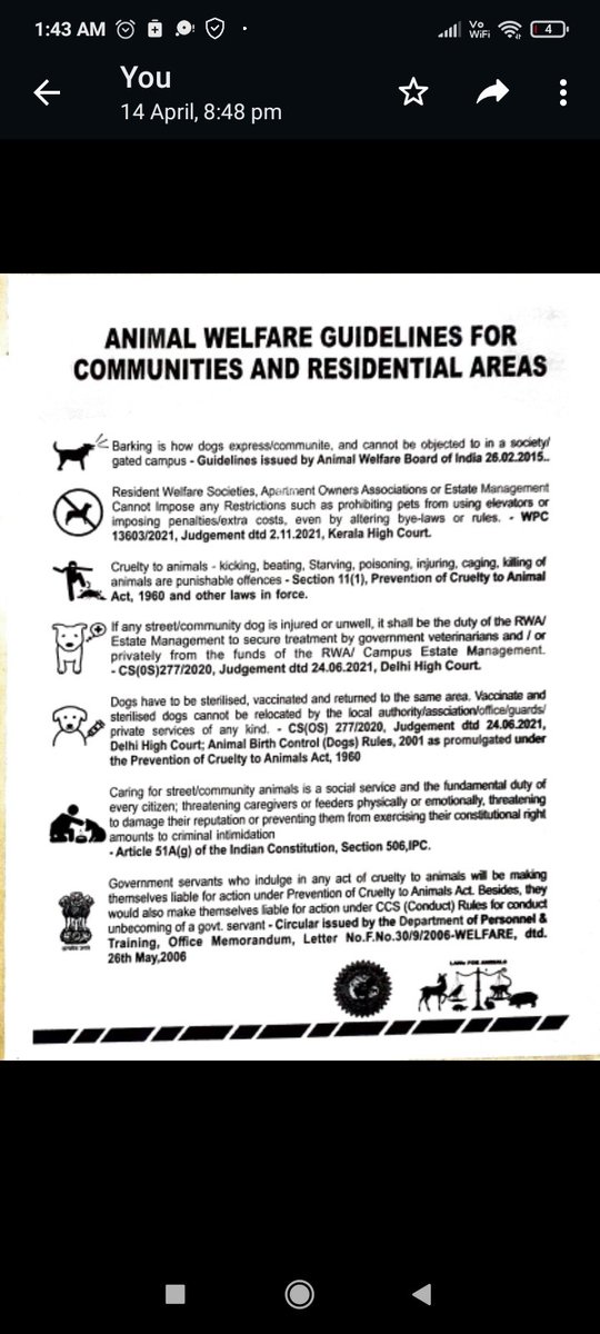 Nabaneeta83's tweet photo. @guptadas_anando @Pfa_AntiCruelty @CPBlr @ceo_karnataka @BBMPCOMM @BBMPSWMSplComm @BBMPAdmn @DARPG_GoI @CVCIndia @DC_blrurban @dcbangalore @BlrCityPolice @dcpwhitefield Really seems RWAs are sitting on oil mines?
Btw on whatever money mine RWAs are sitting...rules are same for any TOM DICK N HARRY... https://t.co/qOlPflfWE8
