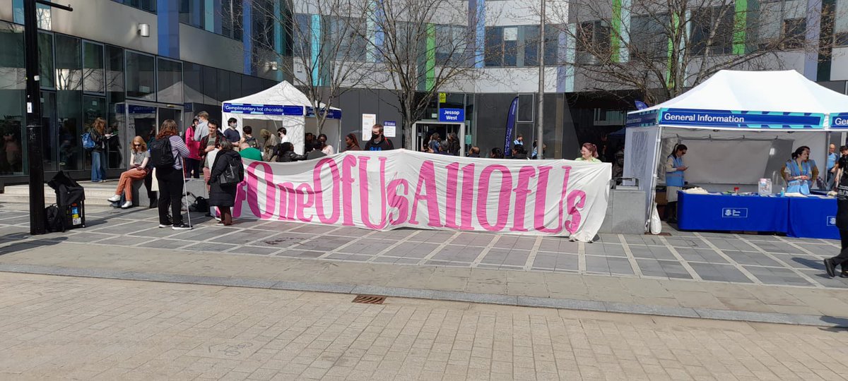 Today we protested at the offer holder day because of the university’s use of private investigators to spy on student activists.

We had good conversations with potential UoS students about the university’s mistreatment of current students.

#OneOfUsAllOfUs