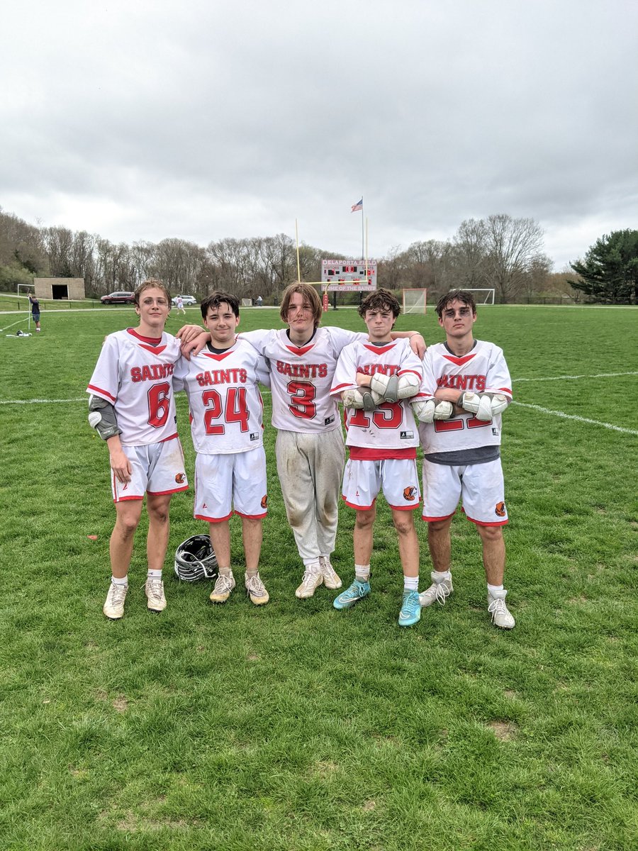athletics_sbs's tweet photo. Saints Lax go goal for goal vs Old Saybrook, finishing 8-7 for the win! 
#lovebeingasaint
@sbs_saints https://t.co/DxKlebDApP