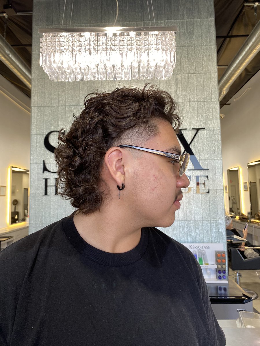 Mens Perm w/ Cut by Ciara V. At SalonX Hair Lounge Las Vegas NV 
#SalonXHairLounge #HairSalon #SalonX  #Hair #BestOfLasVegas #summerlin #balayage #hairtransformation #trending