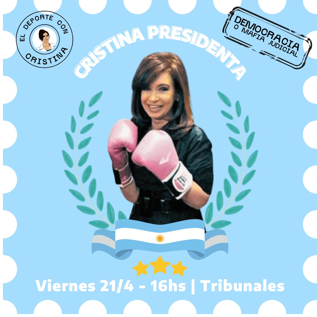ElDepConCris's tweet photo. Rompamos la proscripción

📆 Viernes 21/4 - 16hs
📌 Tribunales 

#Nuestramejorjugadora #ElDeporteConCristina https://t.co/R3fgMtVqqU