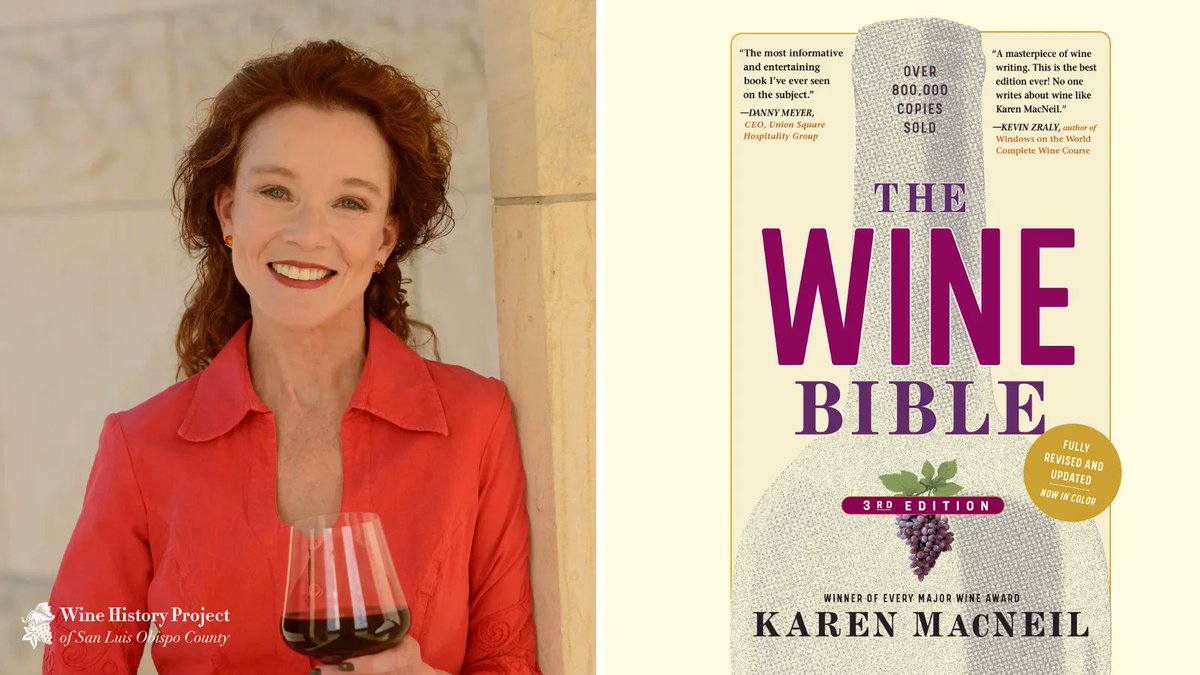 Raise a glass to Karen MacNeil - the woman who created the definitive guide to viticulture, wine history, and culture! Her work has earned her a spot on the list of the "100 most influential people in wine in the United States.”  buff.ly/3Ue00Nt #WomensHistoryMonth
