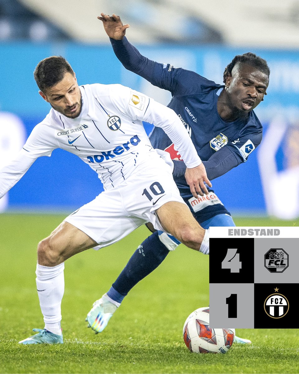 fc_zuerich's tweet photo. Wir verlieren in Luzern. 

#LUZFCZ #fcz #stadtclub #NieUsenandGah https://t.co/Y3ajzfgL0q
