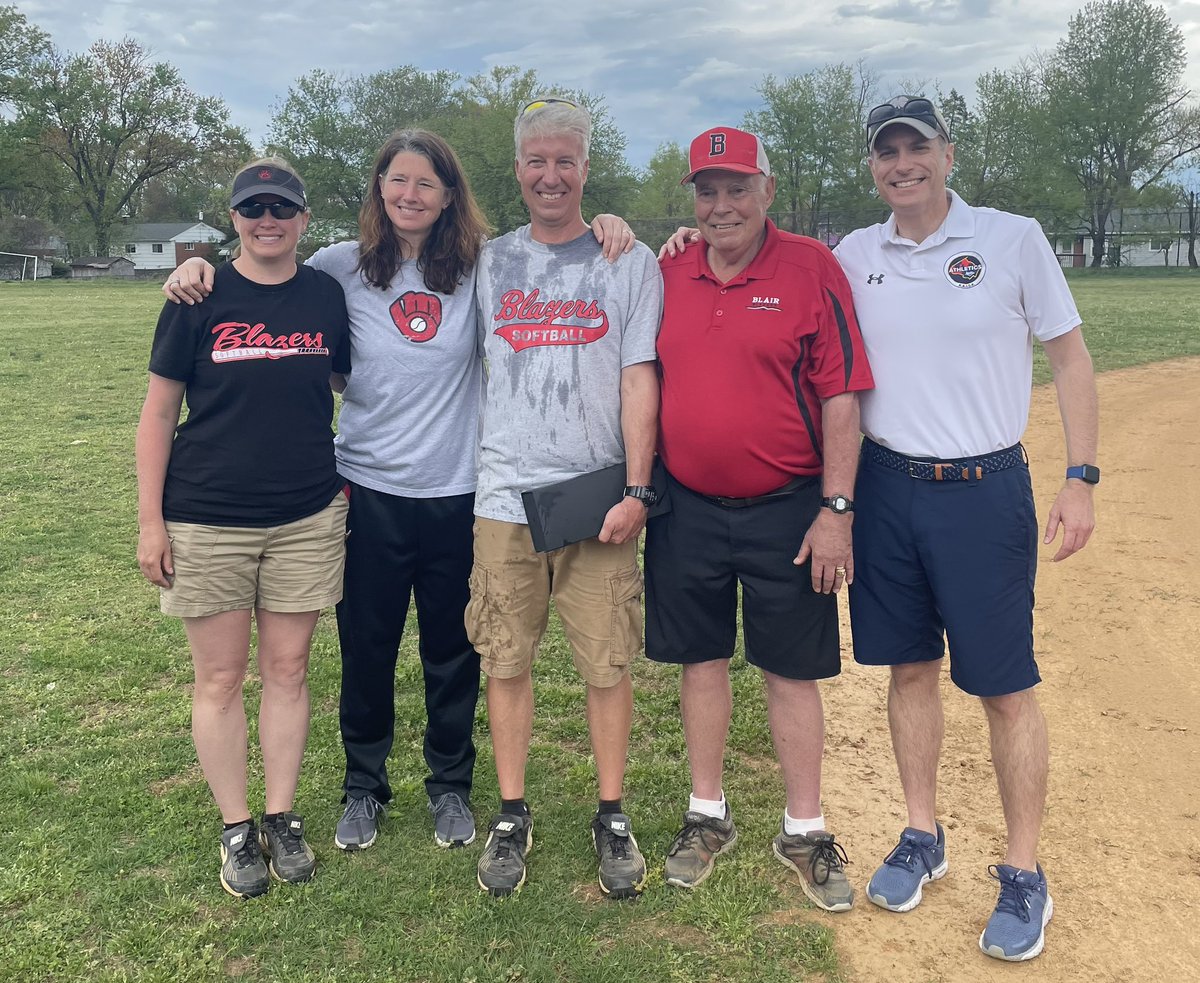 Congratulations <a href="/blair_softball/">Blair Softball</a> Coach Louis Hoelman on winning your 300th game! What an amazing celebration of one of <a href="/MCPSAthletics/">MCPS Athletics</a>’ all-time greats! A coach who embodies our RAISE core values on and off the field! <a href="/BlairAthletics/">Blair Athletics</a> @blairprincipal <a href="/MCPS/">MCPS</a> #WeRAISE #ClassAct