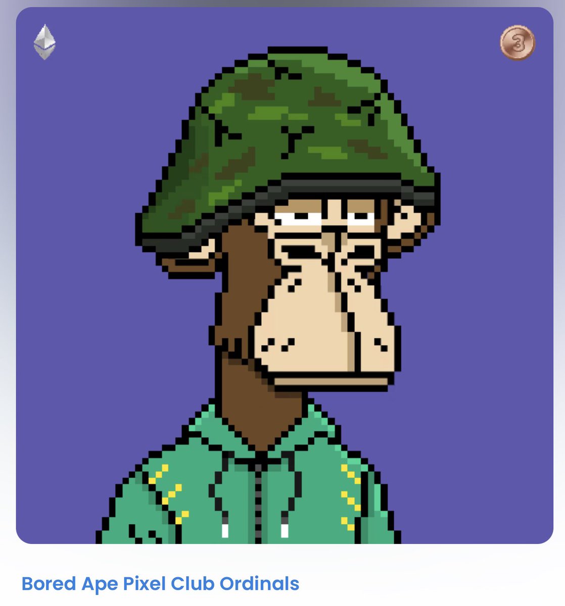 pavankm81's tweet photo. @BoredApePixelCl @opensea #BAPC Ordinals mint is live… Amazing art work in Ordinals and other collections. 
Buy one in (0.088) ETH and get 2( 1 ETH and 1 BTC). 
Bounties on mints spread all across the collection. 
Mint your ordinal now…. 
Also check out V3 ( minting now). #BTC #ETH #BAPC #OrdinalNFTs https://t.co/9ttBLWH5OQ