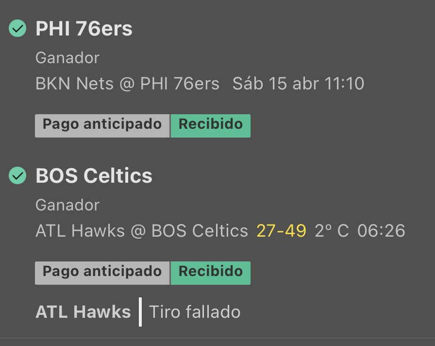 DocPicks777's tweet photo. Nos llevamos el #FreePick ✅✅✅
Sin sufrir ni un poco, doble pago anticipado 🤑 que buen inicio de #Playoff #NBA https://t.co/8IWPVBIWFF