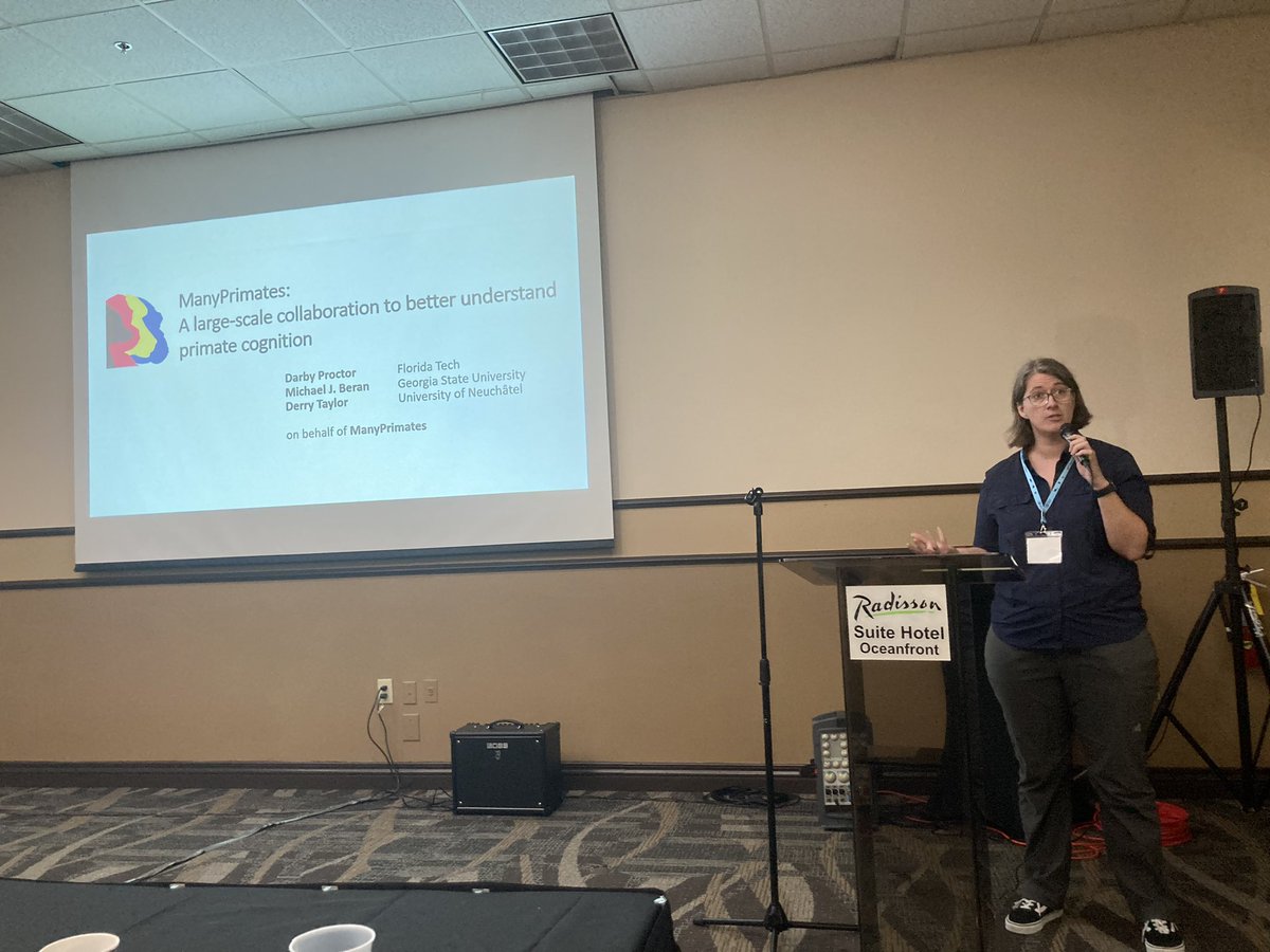 Such an honor to chair this ManyX project symposium <a href="/ComparativeCog/">ComparativeCognitionSociety</a>. Fascinating talks by @JeffStevensADML, <a href="/innova_tori/">Tori O'Connor, Ph.D.</a> (<a href="/ManyZoosProject/">Many Zoos</a>), @scienceofdog (<a href="/ManyDogsProject/">ManyDogs</a>), <a href="/pantrog/">Dr. Darby Proctor</a> (<a href="/ManyPrimates/">ManyPrimates</a>). #CO3_2023. Thanks for joining me in this collaborative effort! <a href="/TheManyManys/">ManyManys</a> 🫶🏼