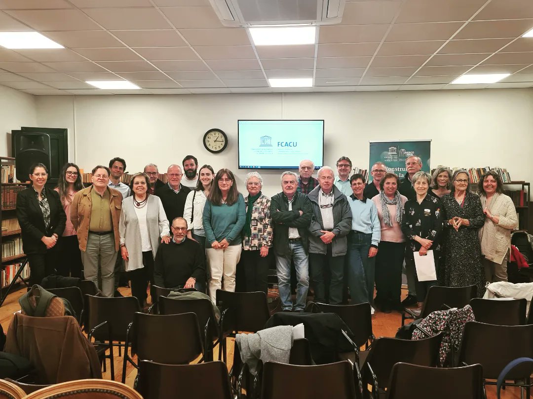 FCACU1's tweet photo. Avui la #FCACU ha celebrat l'Assemblea General Ordinària a Sant Adrià deBesòs. Un dels temes a tractar ha estat començar a preparar el 40è aniversari, a celebrar al llarg de 2024.
Moltes gràcies, @Unesco_St_Adria, per la vostra acollida. https://t.co/NPodr3lMtU