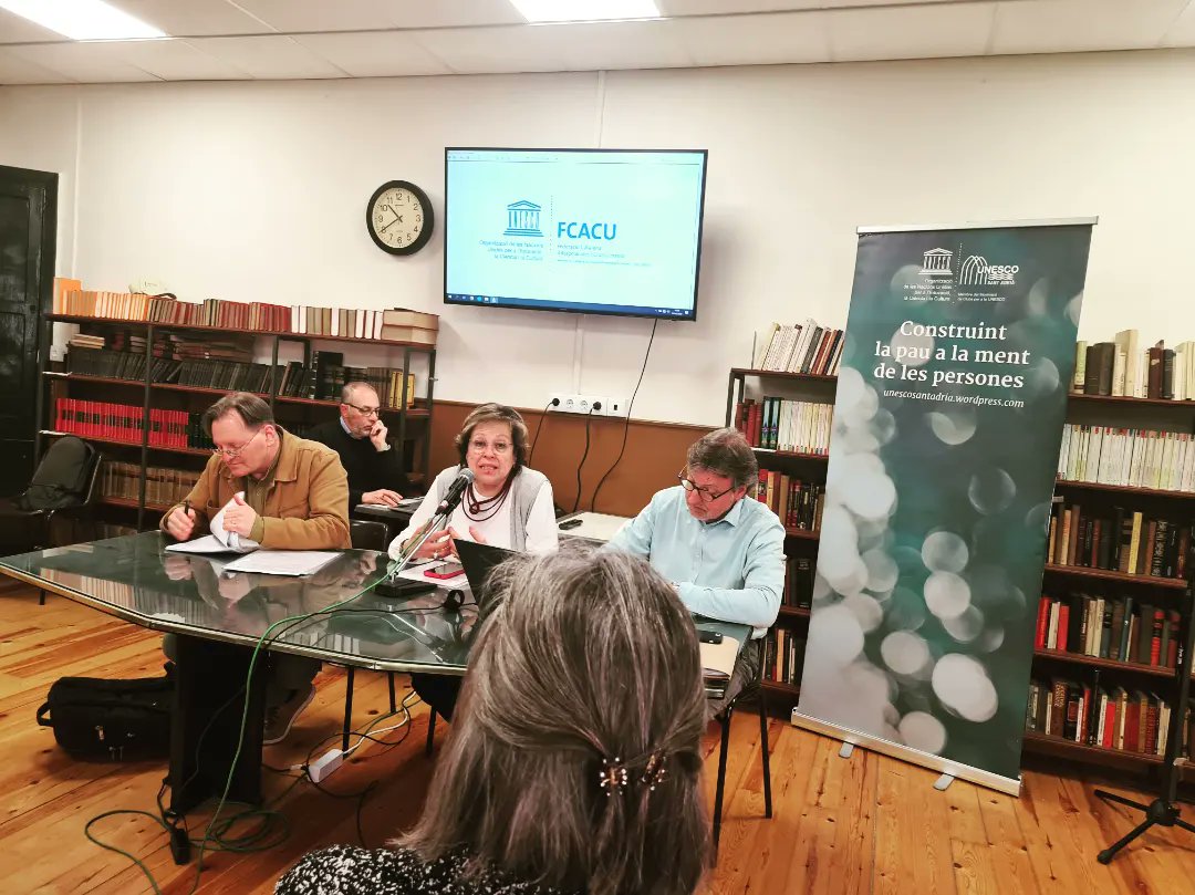 FCACU1's tweet photo. Avui la #FCACU ha celebrat l'Assemblea General Ordinària a Sant Adrià deBesòs. Un dels temes a tractar ha estat començar a preparar el 40è aniversari, a celebrar al llarg de 2024.
Moltes gràcies, @Unesco_St_Adria, per la vostra acollida. https://t.co/NPodr3lMtU