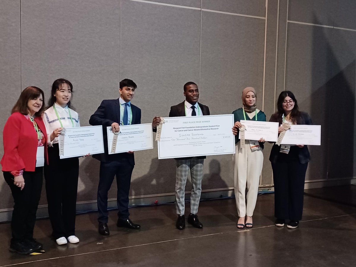I had the opportunity to meet some brilliant young students during the #AACR23 Undergraduate Poster Competition. I am proud to support the <a href="/AACR/">AACR</a>'s science education initiatives by sponsoring the prizes that recognize their outstanding research.