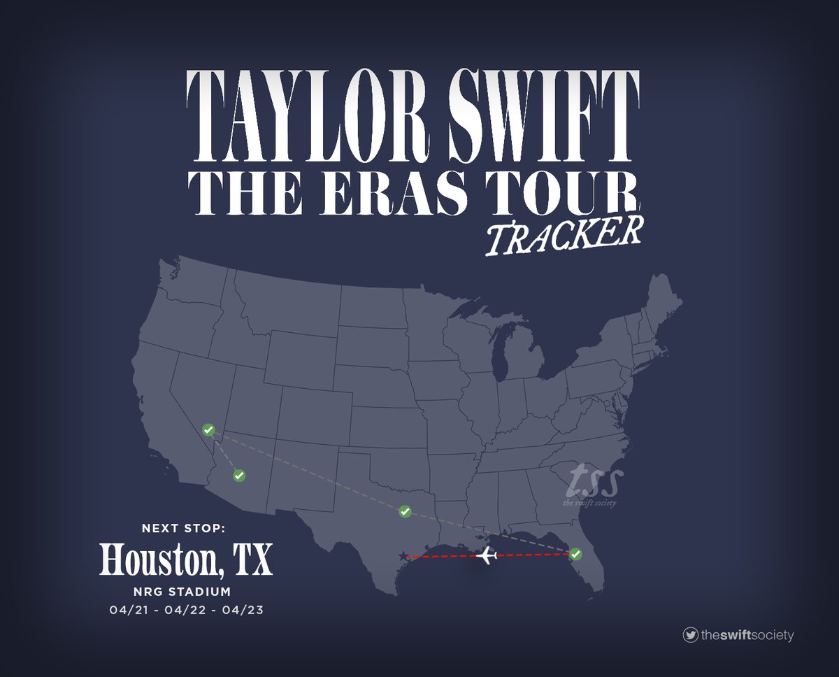 TheSwiftSociety's tweet photo. 📍| NEXT: Houston, Texas

— April 21st/22nd/23rd at NRG Stadium https://t.co/XZ5lQHJJyC