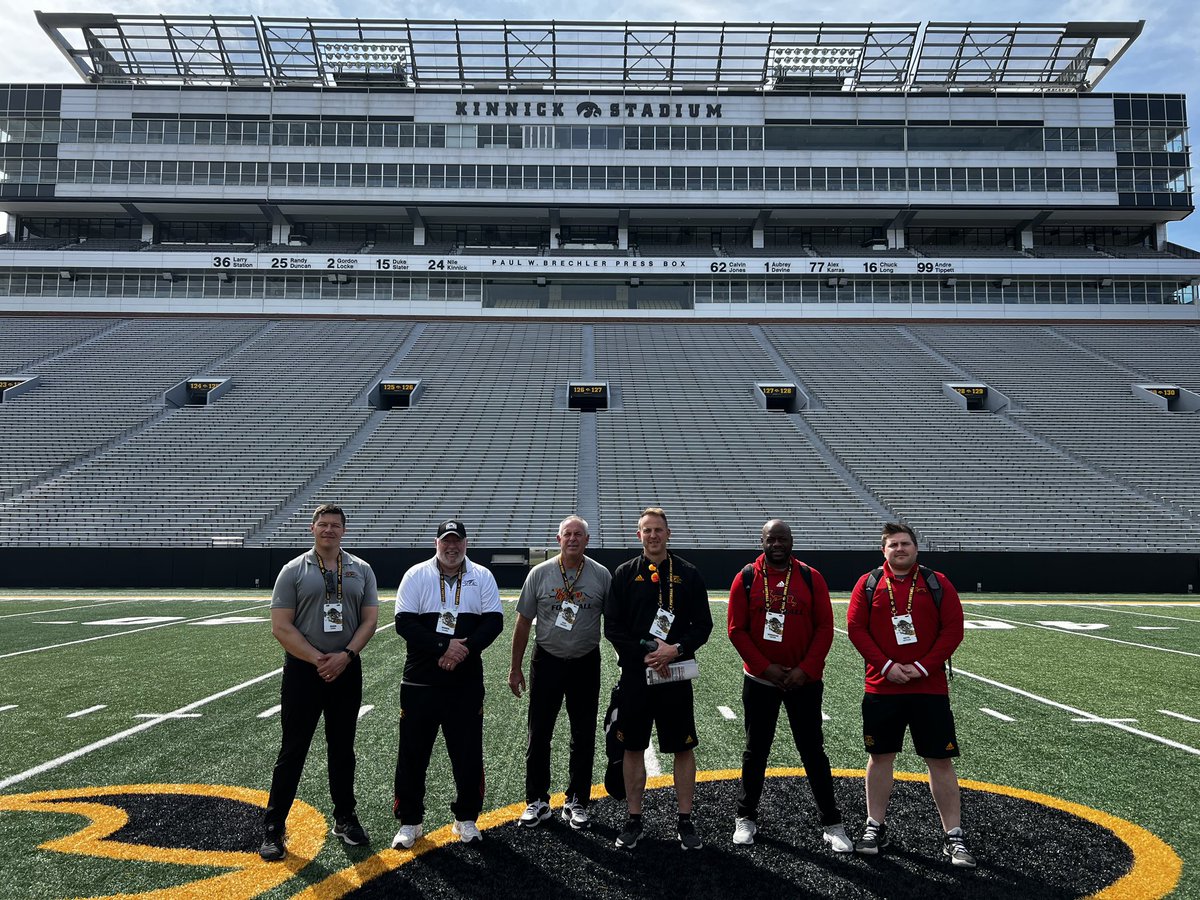 Our coaches spent a few days south of the border at the University of Iowa with the Hawkeyes Football Program!

It was a great professional development opportunity as they were able to gain access to spring practices, workouts, and more!

Thank you to the Hawkeyes organization!🏈