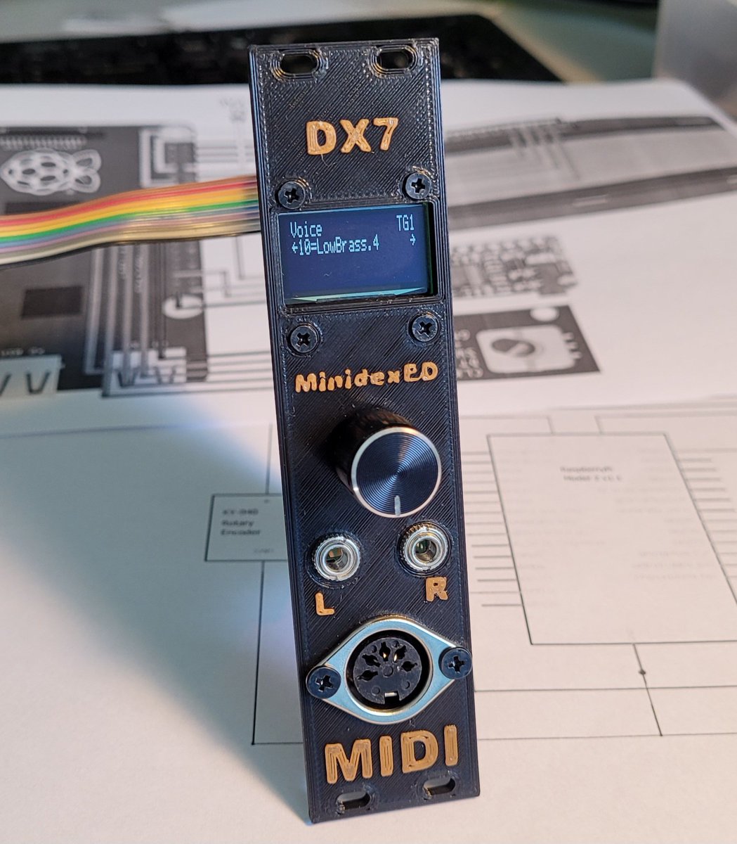 eddroog's tweet image. Ever wanted a #DX7 in your #modularsynth? I did, so I made one with #MiniDexed