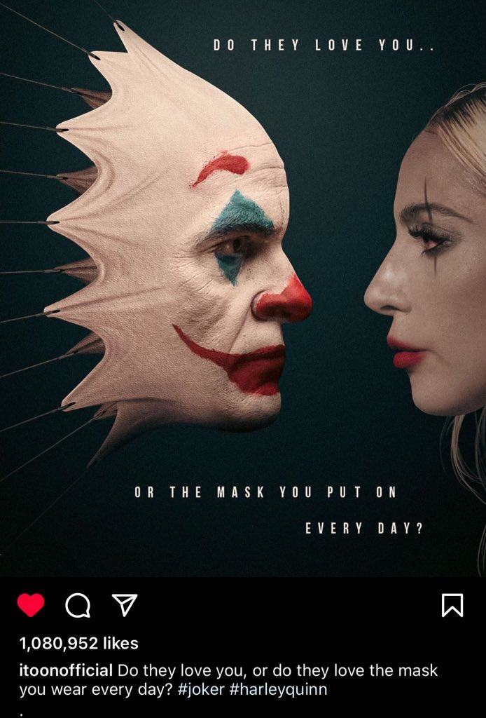 allure on Twitter: "just came across this joker 2 fanmade poster with 1  MILLION likes omfg… damn this movie gonna be massive  https://t.co/E1itCnJE2P" / Twitter