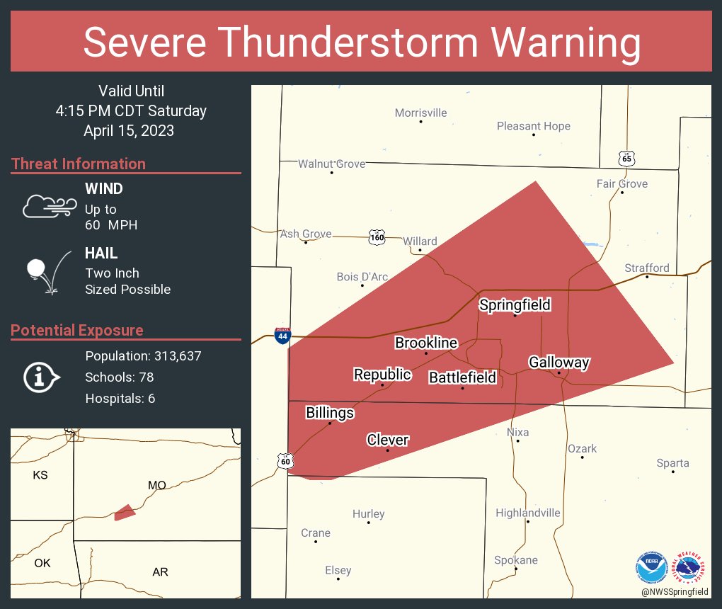 NWS Severe Tstorm on Twitter "Severe Thunderstorm Warning continues