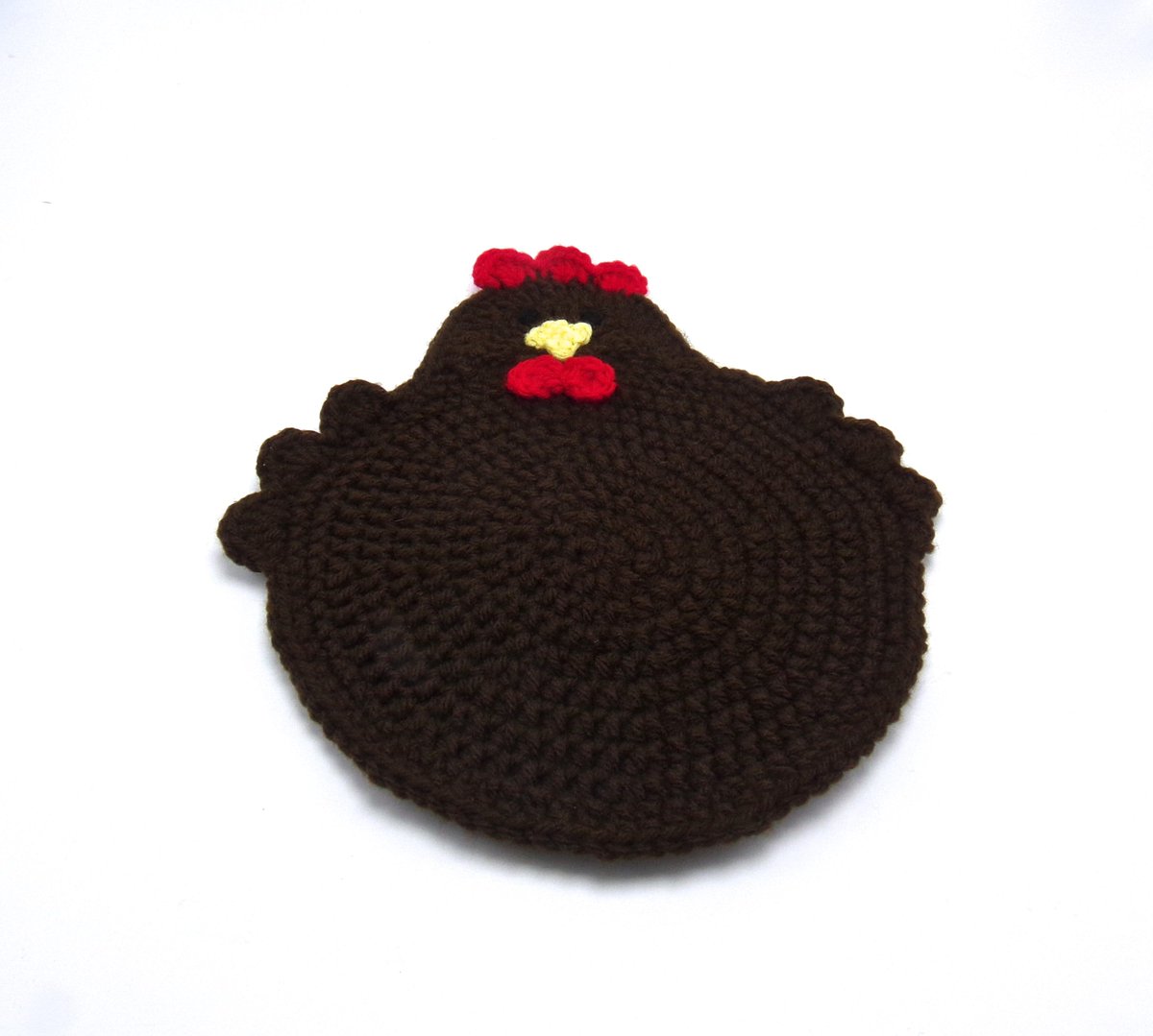 Excited to share the latest addition to my #etsy shop: Farmhouse Chicken Trivet or Potholder Decor etsy.me/41cBvmK #brown #housewarming #mothersday #chickentrivet #chickenpotholder #chickendecor #farmhousechicken #crochetchicken #kitchenanddining