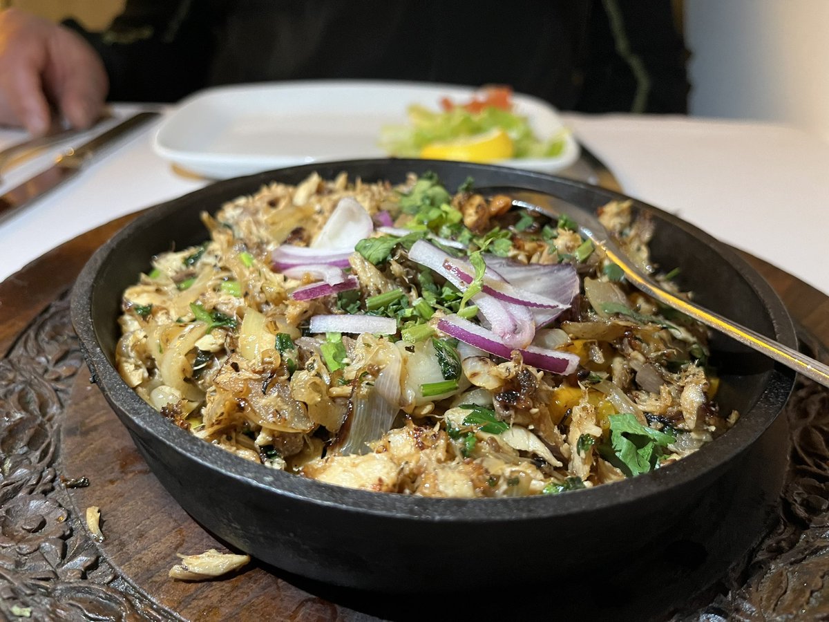 BerwynR's tweet photo. New addition to the @ThCinnamonTree menu in #Pontcanna, fish mirpuri joining the lamb mirpuri. Perfect as a shared starter with a chapati. Check the NEW menu - I’ve noticed 3 additions & there might be more choice for vegans… use your @irisprize Members Card. #food #Cardff https://t.co/yoQFAm412h
