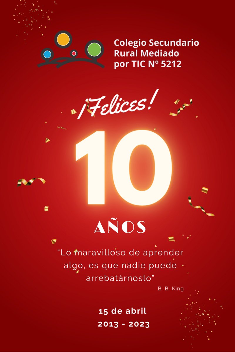 Estamos de cumpleaños.