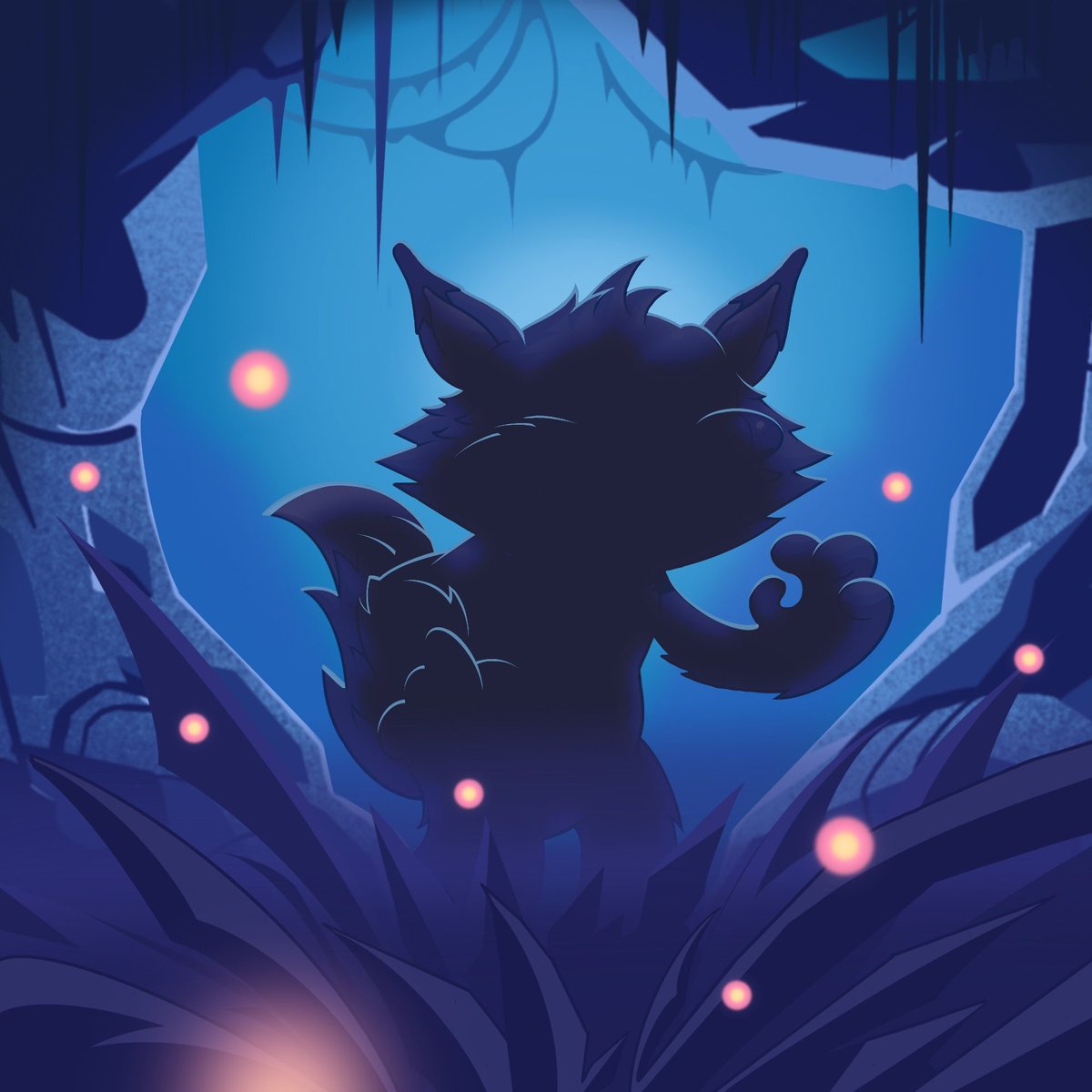 foxbyteNFT's tweet image. A silhouette of a curious fox emerges in the enchanted forest, join us in a world where art and innovation intertwine 🔔
