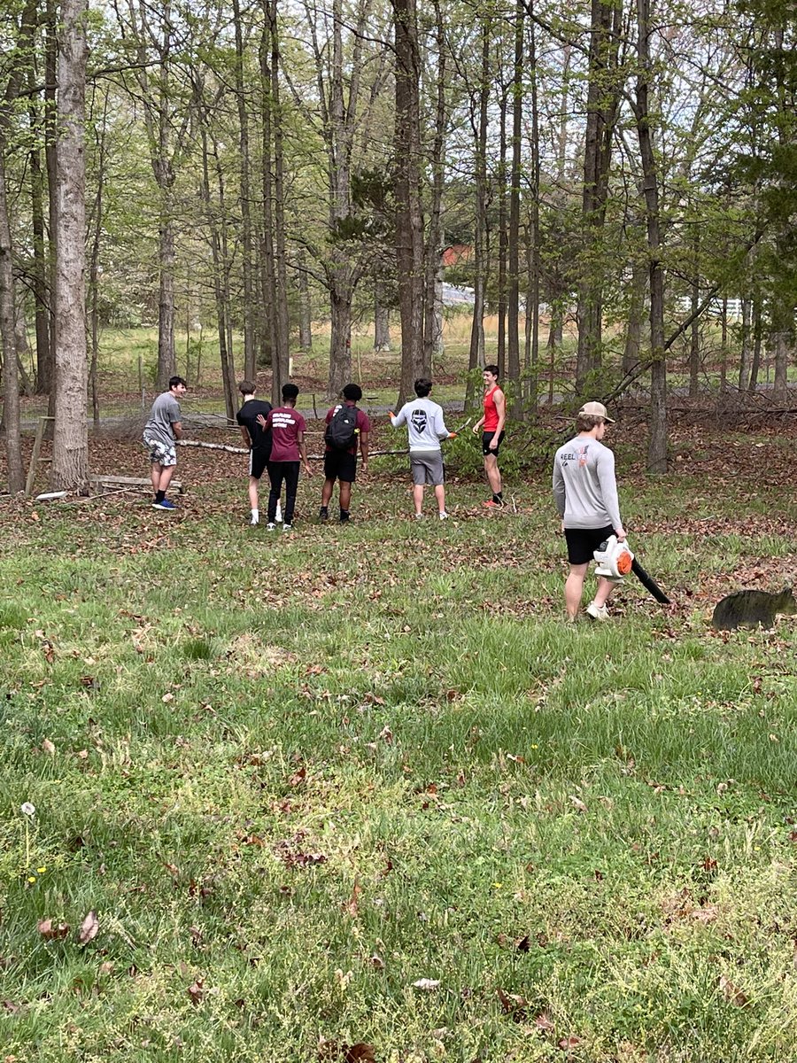 So proud of our players who participated in our first offseason service project! They could have been doing anything on a Saturday morning, but they chose to spend their time doing yard work for a community member in need! Great work, men! <a href="/ChanAthletics/">Chancellor Athletics</a> <a href="/ChancellorHS/">Chancellor High</a>