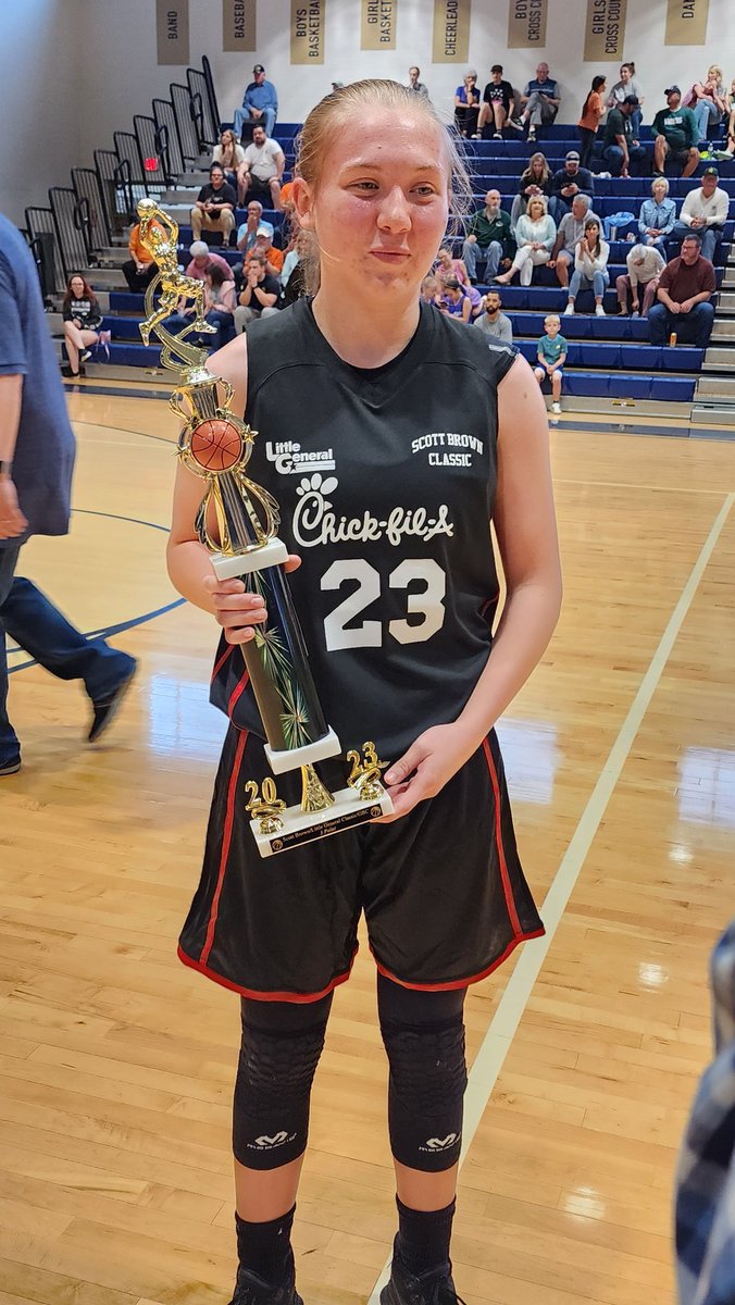 The Jan Care AAAA All-Stars edge the Chik-fil-a AAA-AA-A All-Stars 90-85 today in the Scott Brown- Little General Invitational. 
Game MVP was Ana Young from Pendleton County with 34 points. 
3-point champion was Sydney Baird from Webster County #wvgirlsbb