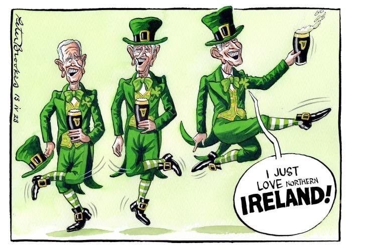 Cartoon posted in UK Times 😒

#joebiden #ireland #irish