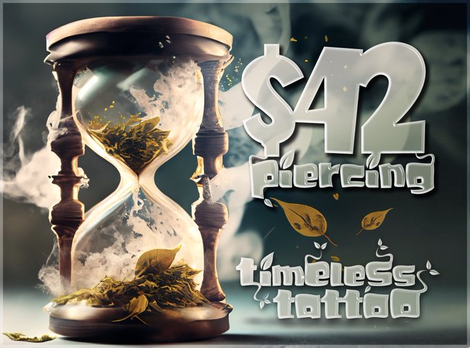 4/20 Piercing Sale at Timeless Tattoo in LA - Check my IG for details  - 💨 https://t.co/kxLUs7xBCO<a href="/tag/sdcc"class="tags"><span>#sdcc</span></a><a href="/tag/sdcc2023"class="tags"><span>#sdcc2023</span></a>
