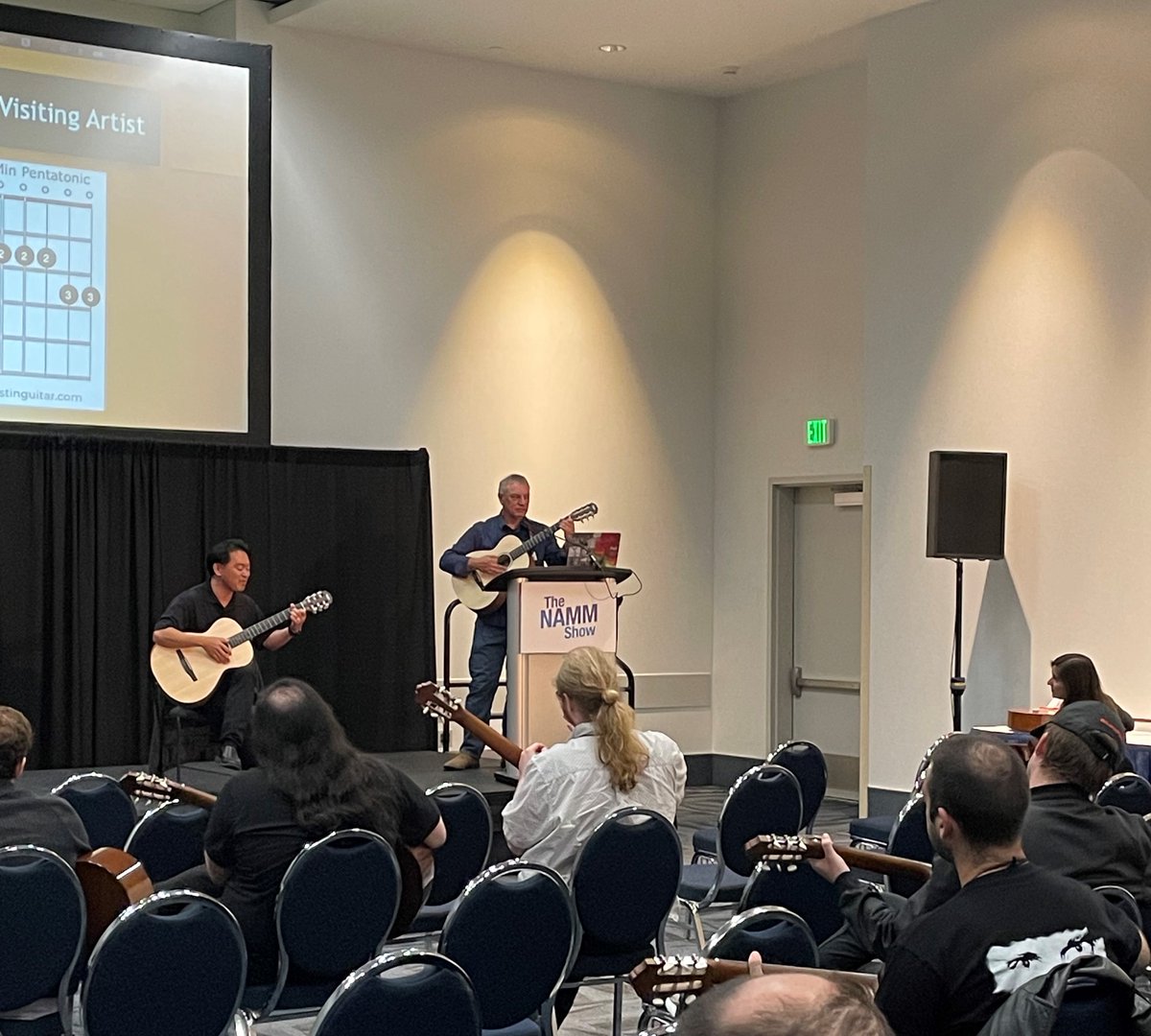 Thank you to all who attended NAfME sessions at #NAMMShow! Here’s a look back at the “From Performing Musician to Classroom Guitar Teacher”. @NAMMShow Check out the NAfME Council for Guitar Education resource Guitar Best Practices Years 1 to 4 bit.ly/GuitarBestPrac… 📷📷📷📷