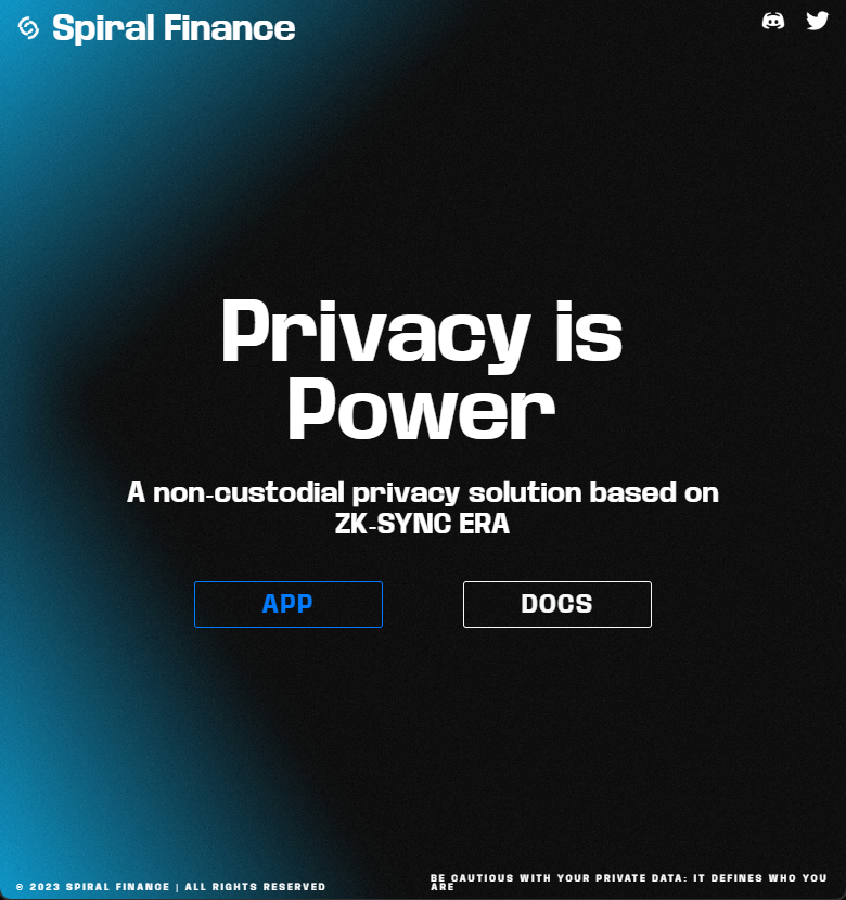 doxxedd's tweet photo. A lot going on in #zkSync, it's hard to find high quality projects at early stages  

Spiral Finance @SpiralFi
First ever mixer &amp; privacy solution on #zksync 

👇🧵

(Airdrop info at the end of the thread)  

#Airdrop #zkSyncEra #Web3 #privacy https://t.co/bIwwNCXHiD