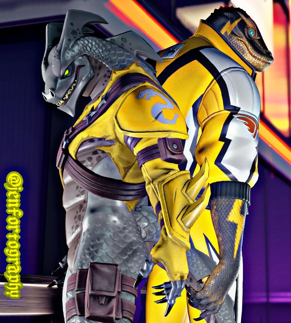 jenfortography's tweet photo. "How the new threads feel?"🐍
"Criminal.."🐉
"Welcome to the Peace~"🐍

-Thunder &amp; Strike🐍🐉

❤&amp;🔁 are very much appreciated 🙏 
#Fortography #fortnite #FortniteArt #FortniteChapter4Season2 #FortniteMEGA #uefn https://t.co/tOfnHuXVOD