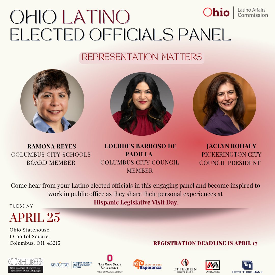 Representation Matters! Don't forget to register now: eventbrite.com/e/hispanic-leg… #HispanicLegislativeVisitDay