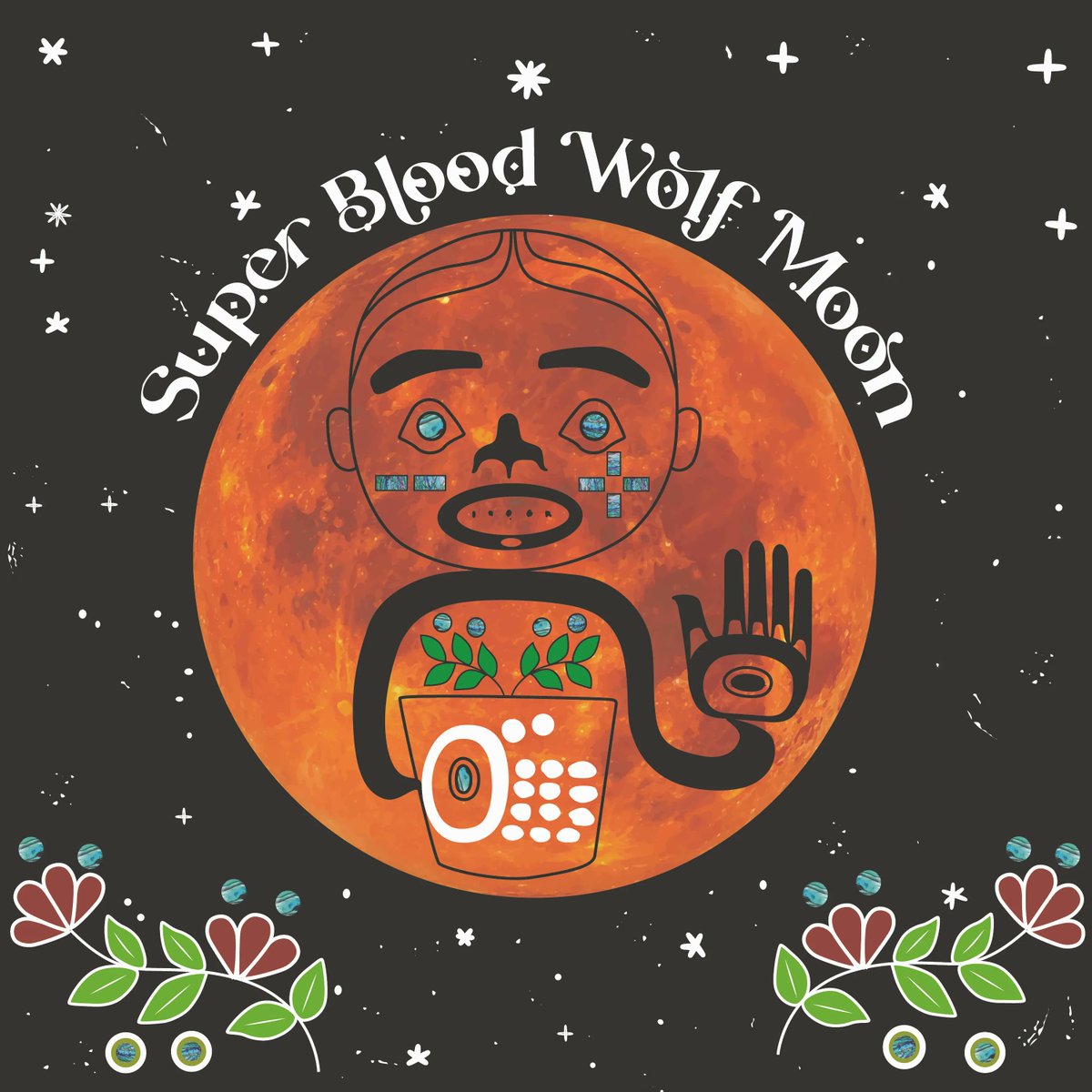 Haida/Cree musician Kristi Lane Sinclair <a href="/Kristi_Lane/">Kristi Lane Sinclair</a> spent three years writing the 12 songs on her album, Super Blood Wolf Moon. 
It came out yesterday, and I'll spin a banger from it called Heartbites.
And then, a brand new jam from <a href="/brasstracks/">brasstracks 🎺</a> featuring <a href="/sincerelyTOBi/">before we PANIC</a>