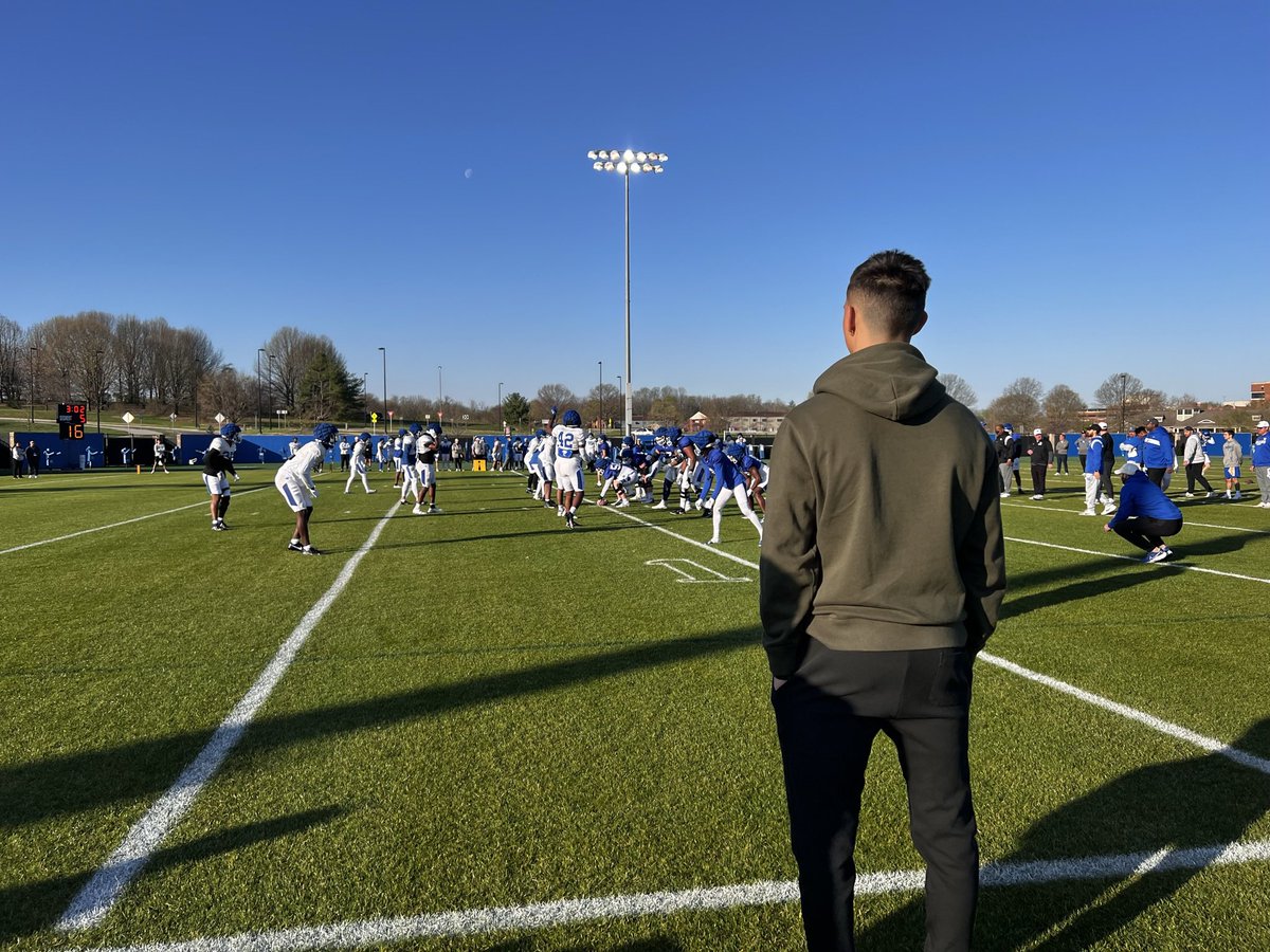 Had a great time watching spring practice this week <a href="/UKFootball/">Kentucky Football</a>. I can’t wait to get started! <a href="/CoachWoody7/">Scott Woodward</a> <a href="/UKCoachStoops/">Mark Stoops</a> <a href="/CoachPerry_UK/">Mark Perry</a> <a href="/SGilletteUK/">Stephen H. Gillette</a> #BBN #UKNation