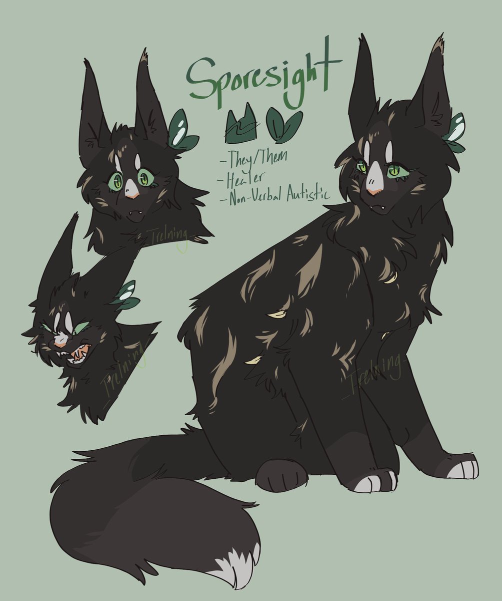 started playing #wcue again, so here's a ref for an oc I'm using in a RiverClan server! #warriorsoc #warriorcats
