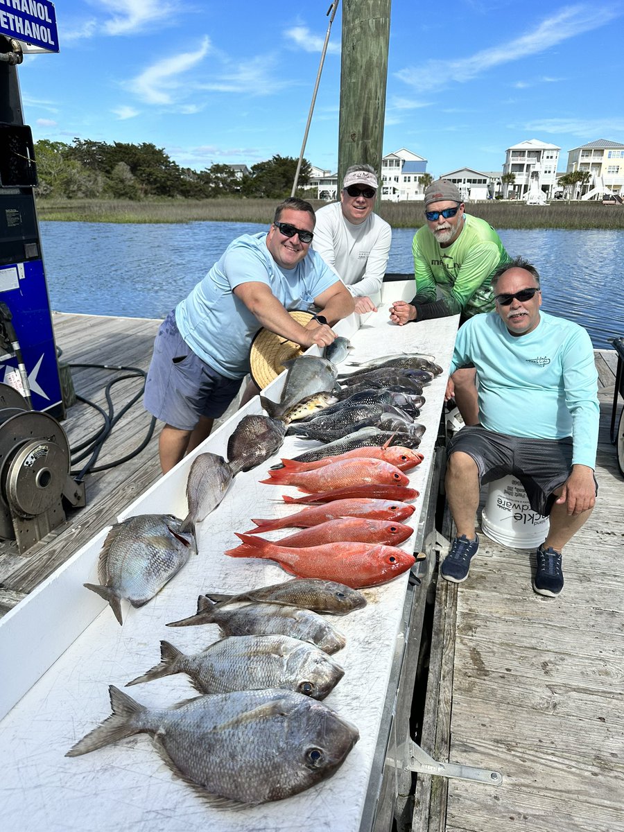 DougIlling's tweet photo. Knocked the dust off the rods and went grocery shopping. 10 different species were caught ..Great group of guys. made some good memories . Call (910) 232-7604 Capt Austin fishing Adventures @ Ocean isle fishing center. The
Fishing is heating up
#seewhatsoutthere
#realsaltlife https://t.co/SPXUrkyejw