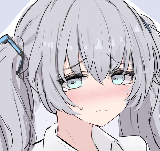 適当に女の子描いた 