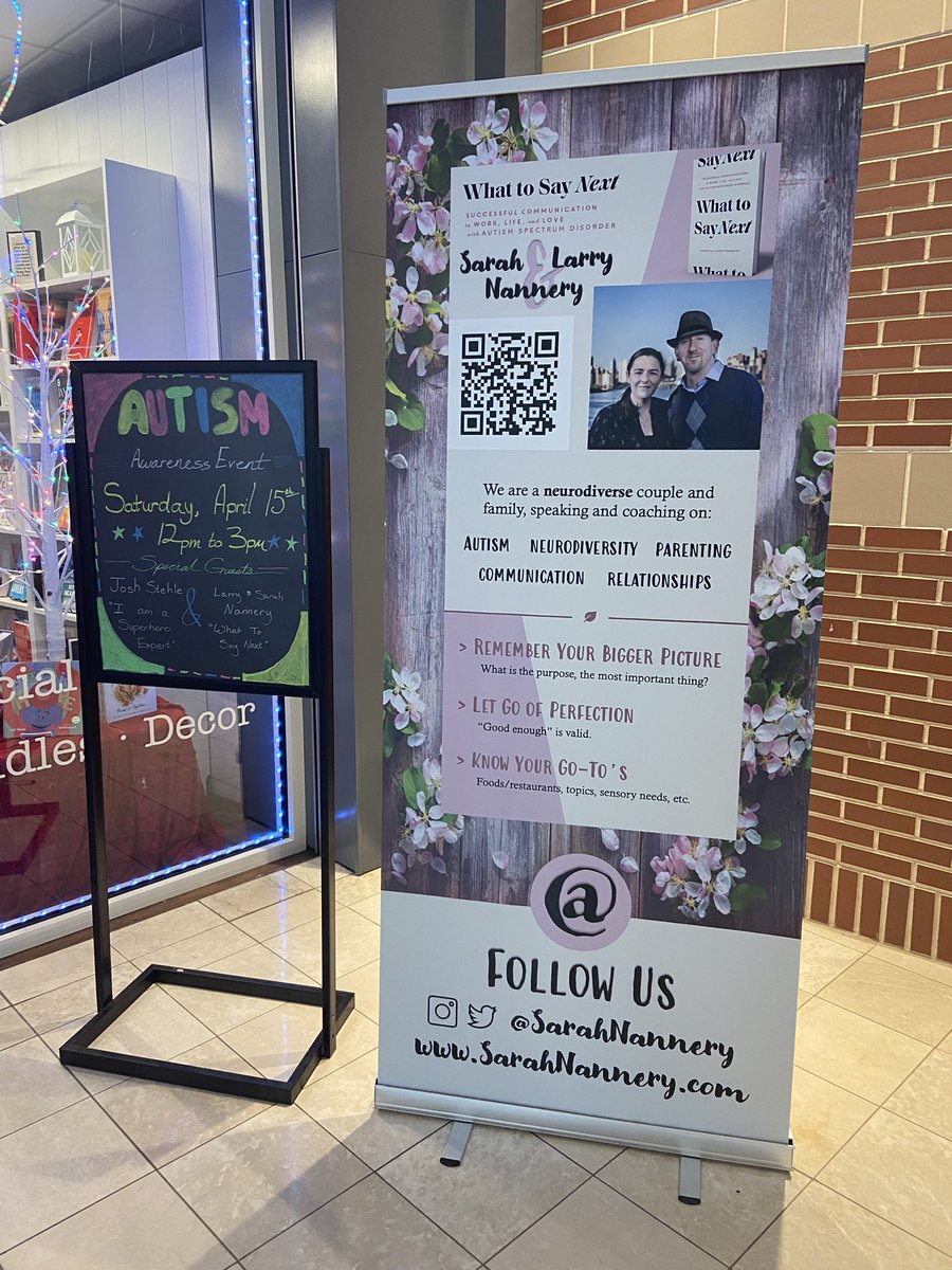 Great time with <a href="/larrynannery/">Larry Nannery</a> today alongside new author <a href="/JoshStehle/">Josh Stehle</a> at <a href="/BookishKOP/">Bookish</a> talking about #Autism and signing books. Thanks for supporting #LocalAuthors and #ActuallyAutistic voices! #AutismAcceptanceMonth