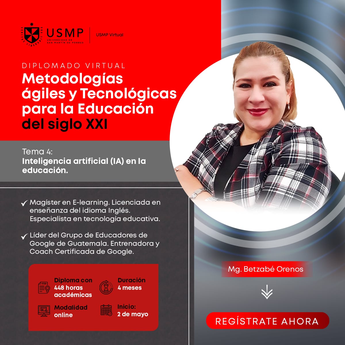 La #ia es más que solamente #ChatGPT ¿Quieres explorarla conmigo? Exploraremos proyectos con #ia y con el #pensamientodediseño #designthinking crearemos #artefactos que podrás usar en tu aula  ➕ℹ️👉🏻usmpvirtual.edu.pe/diplomado-meto…