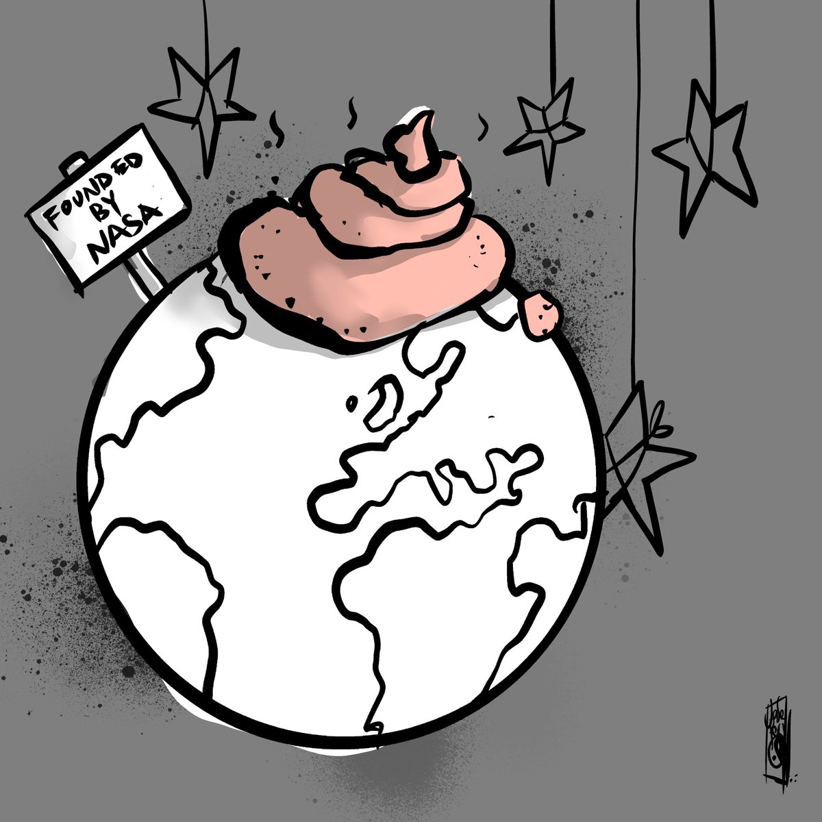 jase_peri's tweet photo. #657 GLOBE THEORY’S GOT ITS HAT ON
#everydays #nftart #bitcoindrawing #nftcollector #bitcoinart #nft #nfts #conceptart #illustrator #bitcoinartist #digitalart #digitalartist #nftartist #nftcommunity #flatearth #flatearthers #flatearthmap #flatearthproof #nasascam #spaceisfake https://t.co/MX201iVuRd