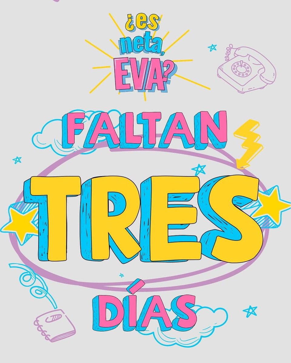 <a href="/EsnetaEva/">¿Es neta, Eva?</a> <a href="/eliassolorio/">Elías Solorio</a> @MayrinVillanew  <a href="/Canal_Estrellas/">Las Estrellas</a> #NochesDeBuenas #esnetaeva 
Tres días para el estreno !!!