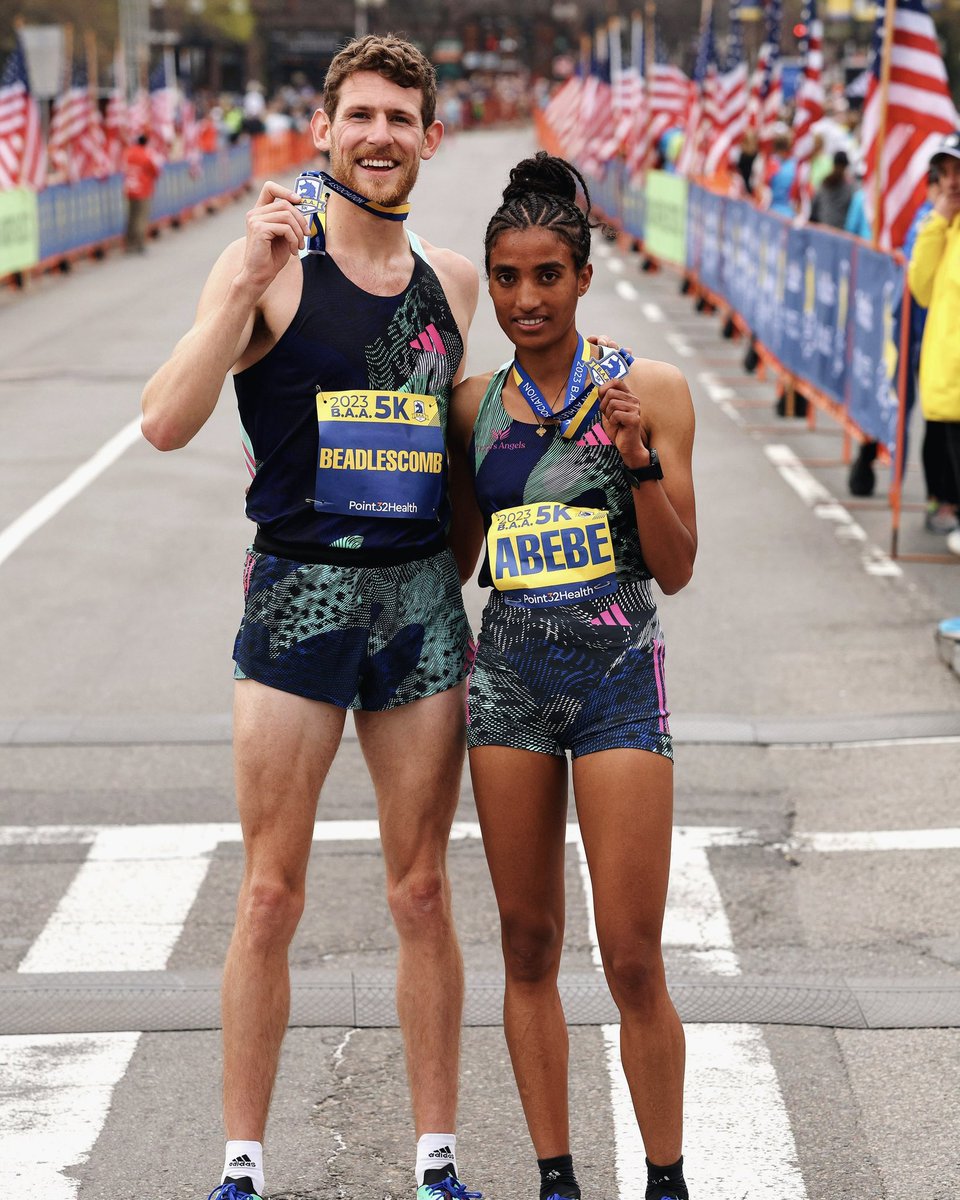 YOUR 2023 B.A.A. 5K CHAMPS!🦄🥳

🏆 Marcel Hug in 09:52 (course record)
🏆 Susannah Scaroni in 11:10 (course record)
🏆 Morgan Beadlescomb in 13:25
🏆 Mekides Abebe in 15:01

#BAA5K