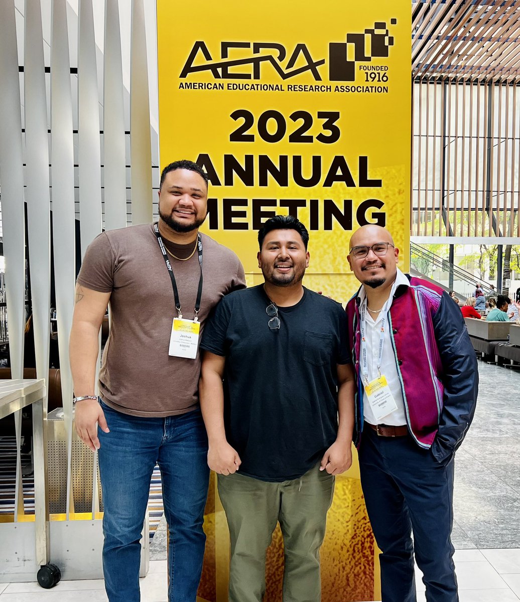 Love y'all, the doctoral journey is better in community. #AERA2023 🧡