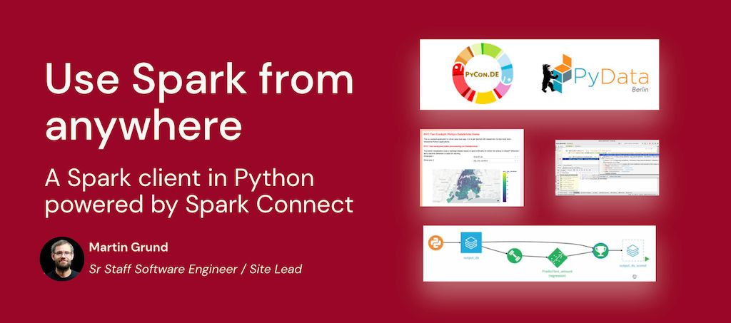 #ApacheSpark 3.4 is the fifth release of the 3.x line which resolved > 2,600 lira tickets!  One of the highlighted features is the #python client for #sparkconnect

Want to know more?  Check out Martin Grund's @PyConDE session 
pretalx.com/pyconde-pydata…