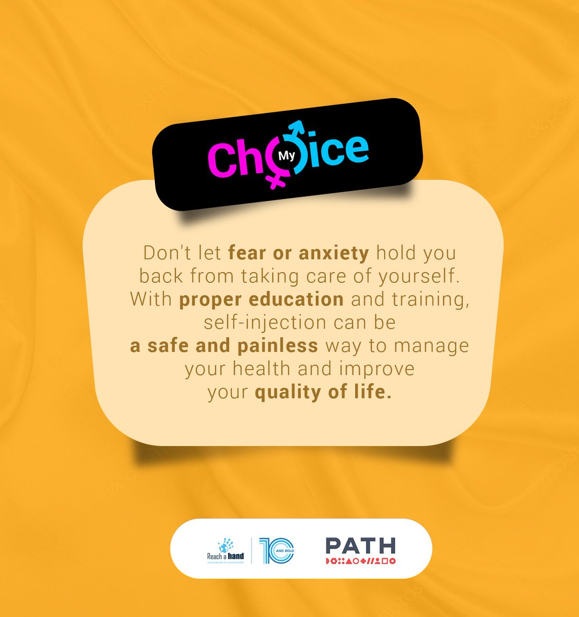 When you take a Self-Injection, you are in charge of life 
<a href="/PATHtweets/">PATH</a> <a href="/reachahand/">Reach A Hand Uganda</a>
#Catalytic