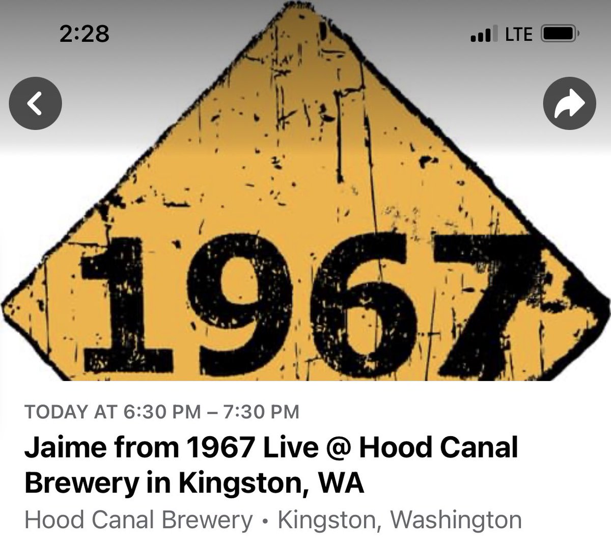 1967band's tweet photo. See you tonight Kingston, WA! 6:30p. @HoodCanalBeer @jkrprozack https://t.co/cK5hnSURMu
