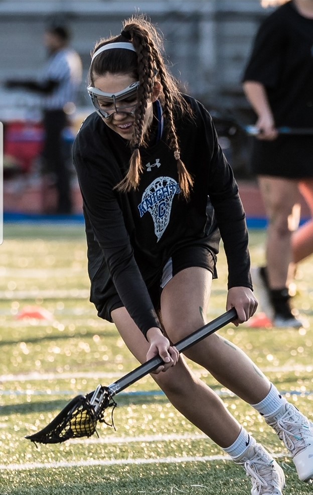 CHSKnightsGLAX's tweet photo. Celebrating our Seniors: Lindsay Merrill 
Lindsay played with Outlaws, SoZo &amp; Centennial, coached little laxers on a North Fulton United team, and ended her varsity career with 142 points. She's off to UGA in the fall to study Business. We are so proud of you, Lindsay!
🥍💙🖤🥍 https://t.co/ksMLecNRxz