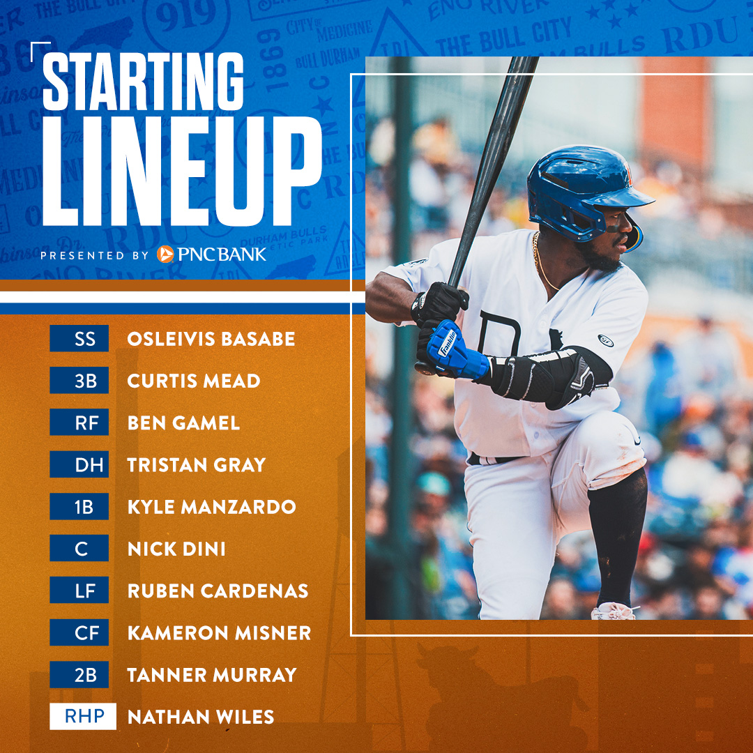 DurhamBulls's tweet photo. S-A-T-U-R-D-A-Y HEY

Going for the series win at the DBAP this evening against Lehigh Valley.

⏰ 6:35pm ET
📺 WRAL Sports Plus / https://t.co/vvbVZgZwCx
📻 https://t.co/weut8HEU1b https://t.co/vtzKS3ElIu